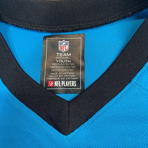 NFL Carolina Panthers Cam Newton #1 Football Youth Jersey Size Medium - Picture 7 of 9